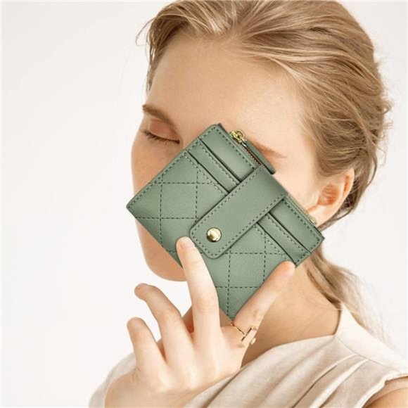 Wallet for Women, Womens Wallet Card Holder, Small Bifold RFID Blocking Purse - Picture 6 of 6